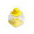 Pojemnik plastikowy kwadrat z kulką 0,6 l żółty agd lipiecki - świat agd | Sklep Opland