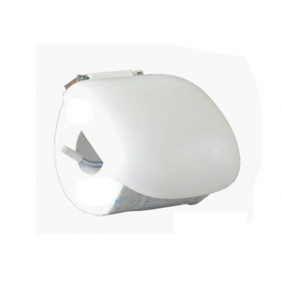 Uchwyt Na Papier Toaletowy Plastik Biały Z Maskownicą| Sklep Opland