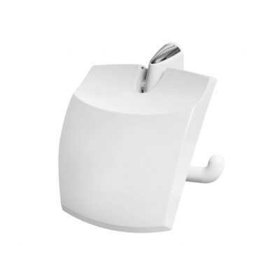 Capri uchwyt wc z klapką plastikowy biały bisk - świat łazienek | Opland