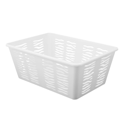 Koszyk pojemnik zebra 4 36,5x25,5 branq biały - organizacja w domu | Sklep Opland