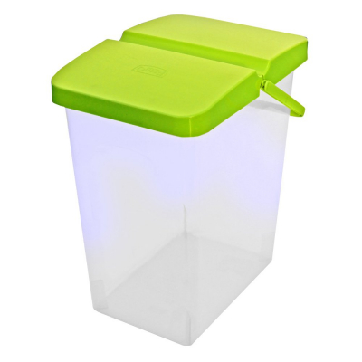 Pojemnik na proszek detergenty lub karmę 25l branq - zielony | Sklep Opland